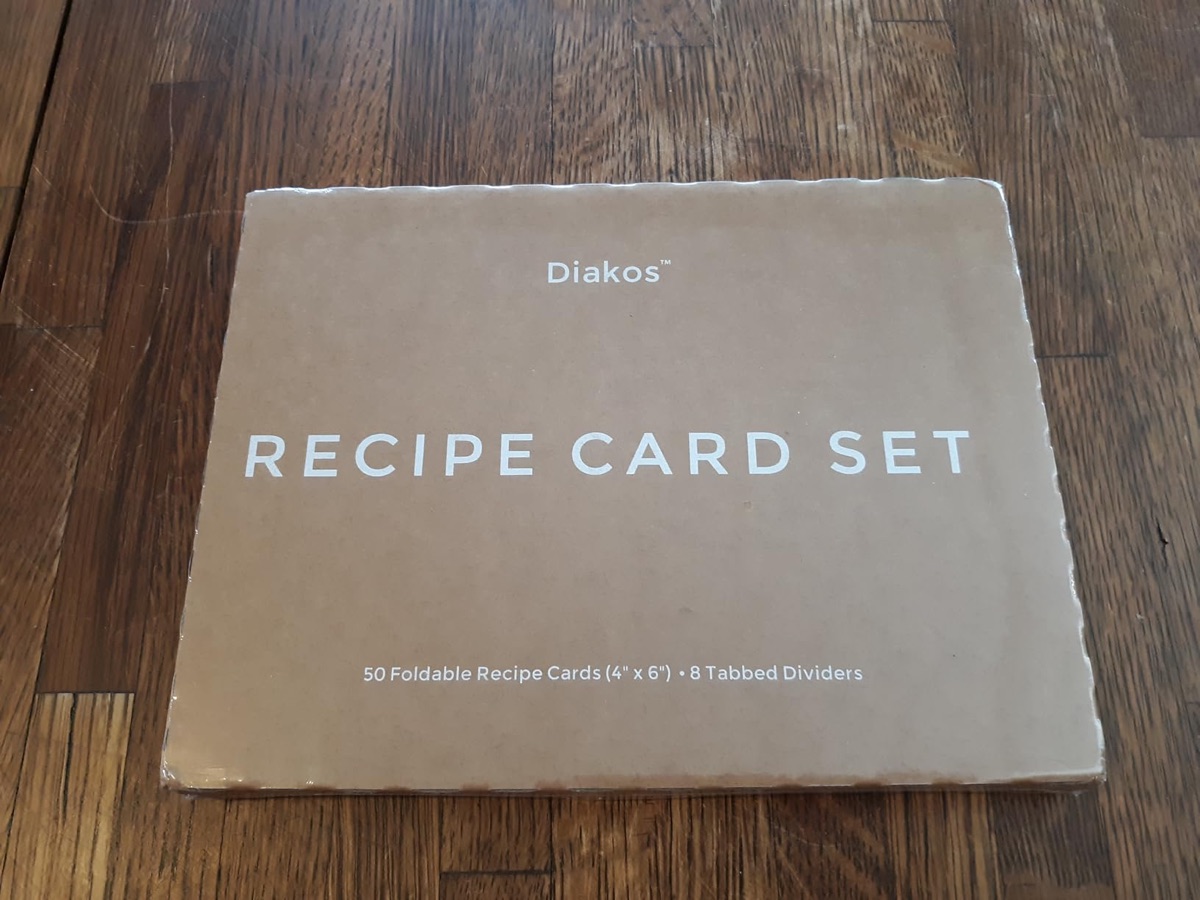 Thick foldable recipe cards with dividers customer photo